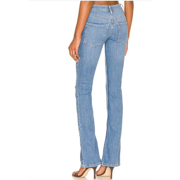 Free People We the Free Carmen Flare Distressed Womens Jeans Size 25 - Picture 3 of 12